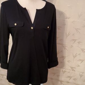 Long sleeve cotton blouse